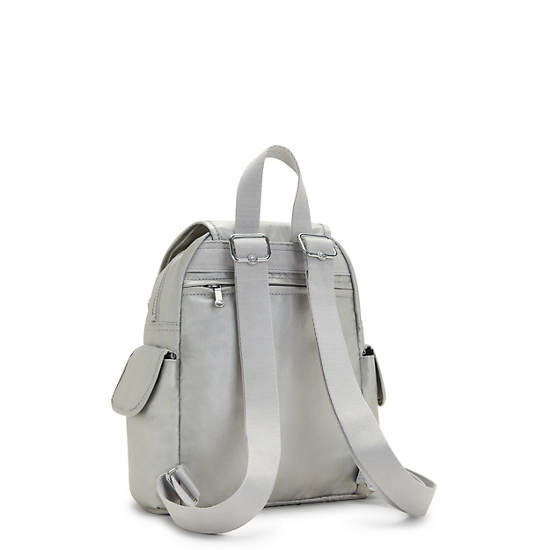 Kipling City Pack Mini Classic Metallic Backpacks Bright Metallic | CA 1481NW